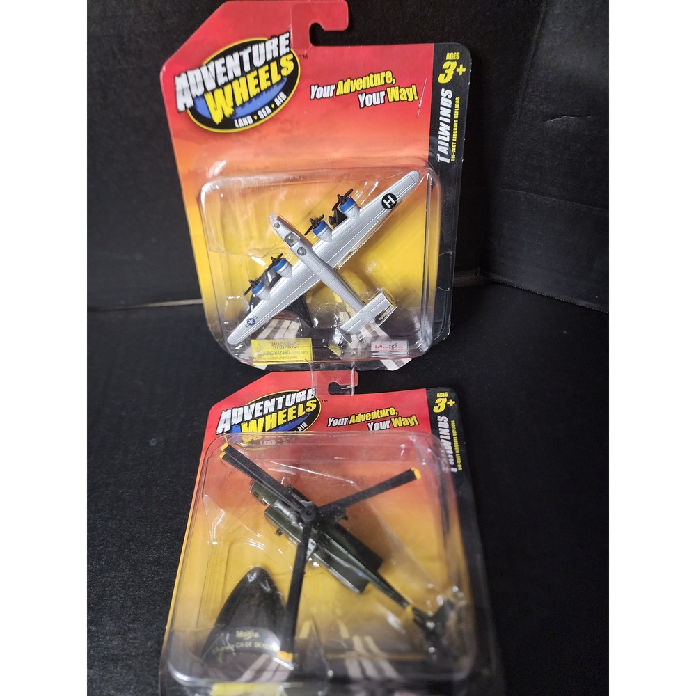 Adventure Wheels Tailwinds Die-Cast Aircraft Lot Sikorsky CH-54 Skycrane Bomber